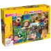 Masha și ursul imagini 2 în 1 puzzle maxi de podea cu 35 piese și carte de colorat 70x50cm - Lisciani