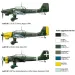 Mașină de model Italeri 1/72 Ju-87 B2/R2 Stuka bombardier în picaj
