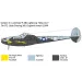 Mașină de model Italeri 1/72 P-38J Lightning