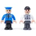 Mașină de poliție magnetică cu remorcă - Woodyland