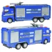 Masini de politie: Camion de politie cu roti libere in diverse variante de 19cm