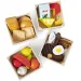 Melissa &amp; Doug: Set de joacă din lemn cu alimente în lăzi - Spin Master