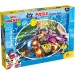 Mickey Mouse 2 în 1 puzzle de 24 de piese și carte de colorat 50x35cm - Lisciani