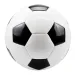 Minge de fotbal din piele în culori tradiționale alb-negru de 23cm