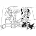 Minnie Mouse 2 în 1 maxi puzzle 2x24 piese și carte de colorat 50x35cm - Lisciani