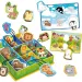 Montessori: Colecție de jocuri cu animale fericite, set de 67 piese - Lisciani