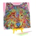 Mozaic cu diamante: Set de pictură cu diamante Lup 20x20 cm