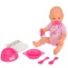 New Born Baby păpușă care face pipi cu accesorii 38 cm - Simba Toys