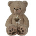 Nicotoy: Ursuleț de pluș maro cu panglică bej, 55 cm - Simba Toys