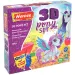 Nisip kinetic: Set de modelare cu eroi dinozauri sau ponei, accesorii incluse, 500g