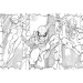 Omul Păianjen 2 în 1 maxi puzzle 2x60 piese și carte de colorat 50x35cm - Lisciani