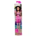 Păpușă de modă Barbie Chic cu păr brunet în rochie roz Barbie - Mattel
