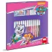 Patrula cățelușilor: Set de 22 de ștampile cu Skye și Everest cu carioci - Multiprint