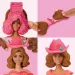 Play-Doh: Set de modelaj Barbie cu modele florale și franjuri - Hasbro