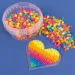 PlayBox: 1000 de mărgele MIDI de 5 mm pentru călcat în culori neon