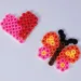 PlayBox: Bază pentru mărgele de călcat de 9mm cu 5 forme de fluture și 5 forme de inimă