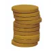 PlayBox: Disc de acuarelă galben ocru închis 30mm 1buc