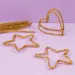 PlayBox: Fire de chenille de culoare aurie, 100 bucăți, 6mm