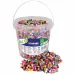 PlayBox: Go Green mărgele de călcat MIDI de 5mm, în culori mixte, în găleată de 5000 de bucăți.