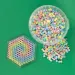 PlayBox: Mărgele MIDI de 5mm pentru călcat, 1000 bucăți în culori pastelate