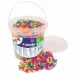 PlayBox: Mărgele de călcat MIDI, neon, 5 mm, în găleată, 5000 de bucăți