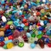 PlayBox: Mărgele decorative din sticlă colorată, pachet de 1 kg