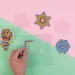 PlayBox: Placă de bază pentru mărgele MIDI de 5mm, set de 3 bucăți