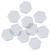 PlayBox: Set de 10 plăci hexagonale pentru mărgele MIDI termoadesive de 5mm, 7,5cm
