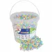 PlayBox: Set de mărgele MIDI pastelate de 5mm, care se pot călca, în găleată, pachet de 10.000 bucăți.