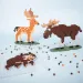 PlayBox: set de 2400 mărgele termocolante MIDI de 5 mm - Animale de pădure