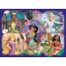 Prințese Disney și animalele lor 2 în 1 puzzle eco mini de 24 piese și carte de colorat 35x25cm - Lisciani