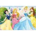 Prințesele Disney 2 în 1 puzzle de 60 piese și carte de colorat 50x35cm - Lisciani