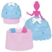 Prințesele Disney: Mini păpușă surpriză cupcake 1buc - Mattel