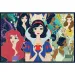 Prințesele fermecătoare Disney, puzzle Trefl 2x200 piese