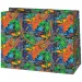 Pungă cadou de dimensiune medie cu T-Rex pe skateboard 18x10x23cm