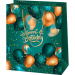 Pungă de cadou „Happy Birthday”, verde, exclusivă, mărime normală 11 x 6 x 14 cm