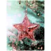 Pungă de cadou cu model de stea de Crăciun 17,5x22,5x9,5cm