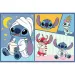 Puzzle 2x70 piese cu Stitch și prietenii - Trefl