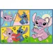 Puzzle 2x70 piese cu Stitch și prietenii - Trefl