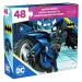 Puzzle de 48 piese DC Comics Batman pe motocicletă - Spin Master