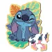 Puzzle din lemn cu 50 de piese - Aventura tropicală a lui Stitch - Trefl