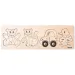 Puzzle din lemn pentru bebeluși cu 4 piese - Woodyland