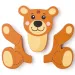 Puzzle din lemn pentru bebeluși cu 4 piese - Woodyland