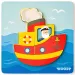 Puzzle din lemn pentru bebeluși cu 5 piese - Woodyland