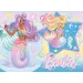 Puzzle mini Eco cu 24 de piese Barbie sirene și prietene, 35x25 cm - Lisciani