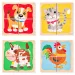 Puzzle mini din lemn cu animale în cutie - Woodyland