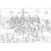 Puzzle și carte de colorat Minnie Mouse 2 în 1 maxi, 150 piese, 70x50cm - Lisciani