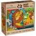 Regele Leu 2 în 1 puzzle Eco maxi cu 24 piese și carte de colorat 70x50cm - Lisciani
