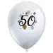 Set de 6 baloane latex cu model "50 de ani".