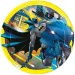 Set de 8 farfurii de hârtie Batman galben-negru